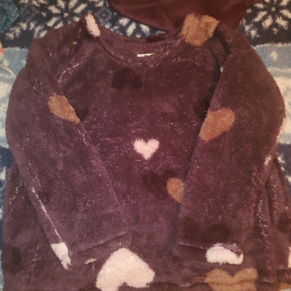 Plum Cuddl Duds matching PJ set. Size M - Picture 4 of 5